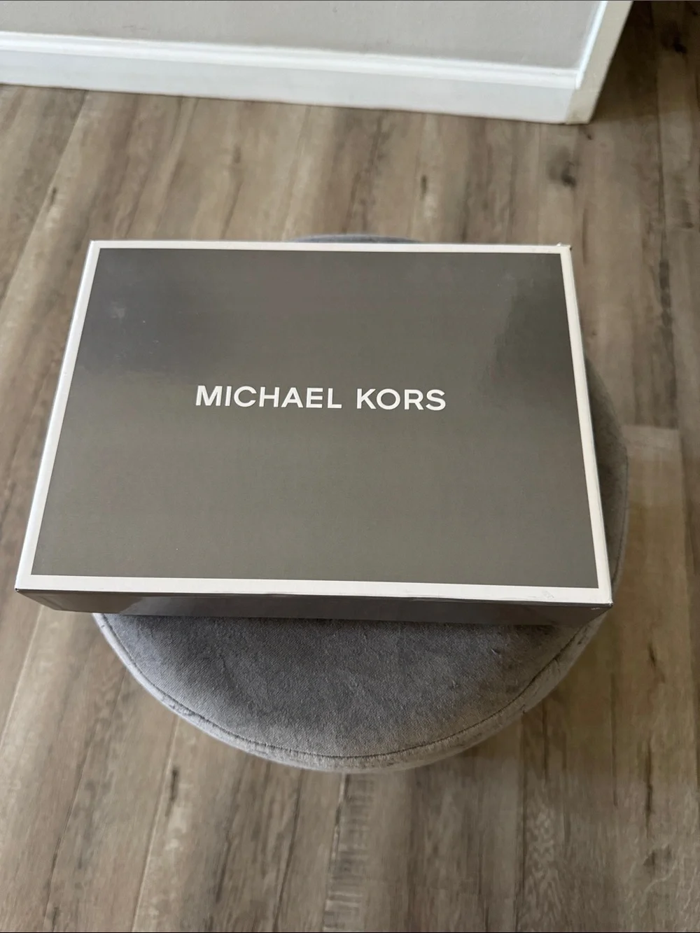 Michael Kors Black Knit Hat, Scarf & Gloves Set